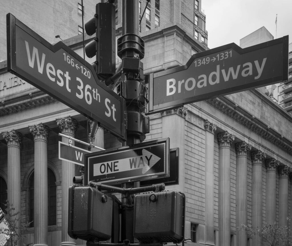 Broadway and 36 Street Sign