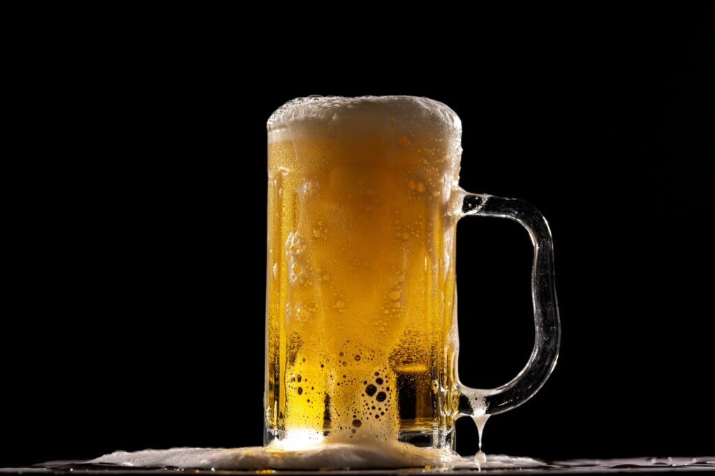 frosty mug of beer